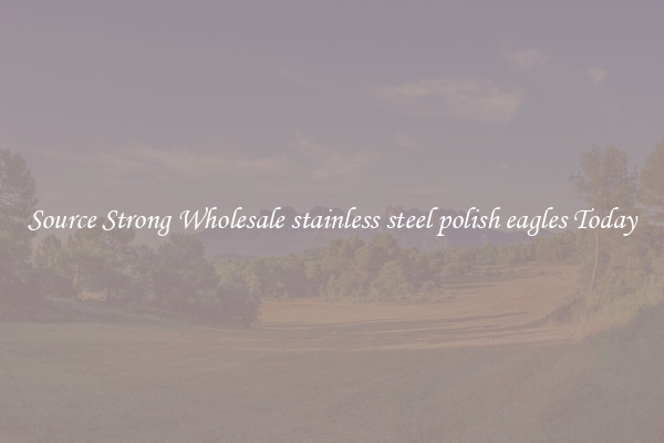 Source Strong Wholesale stainless steel polish eagles Today