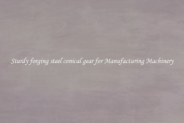 Sturdy forging steel conical gear for Manufacturing Machinery