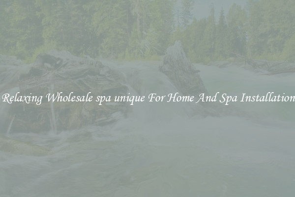 Relaxing Wholesale spa unique For Home And Spa Installation