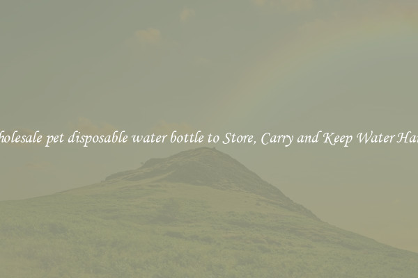 Wholesale pet disposable water bottle to Store, Carry and Keep Water Handy