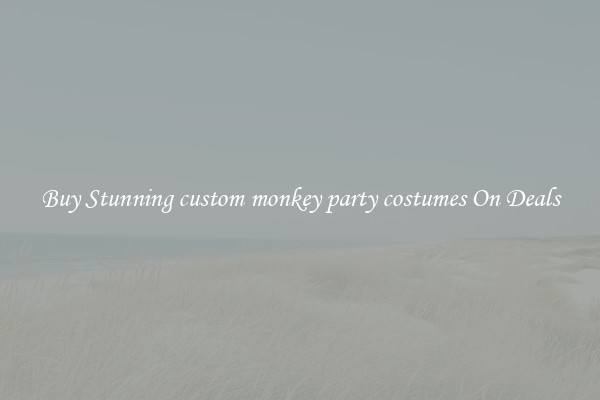 Buy Stunning custom monkey party costumes On Deals