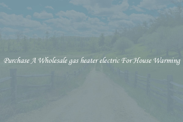Purchase A Wholesale gas heater electric For House Warming