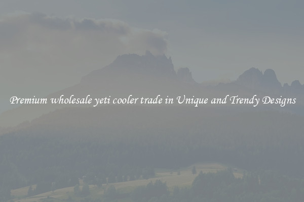Premium wholesale yeti cooler trade in Unique and Trendy Designs