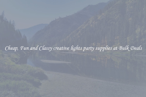 Cheap, Fun and Classy creative lights party supplies at Bulk Deals