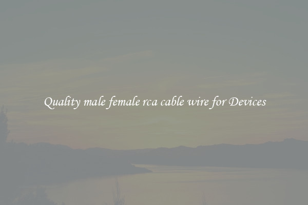 Quality male female rca cable wire for Devices