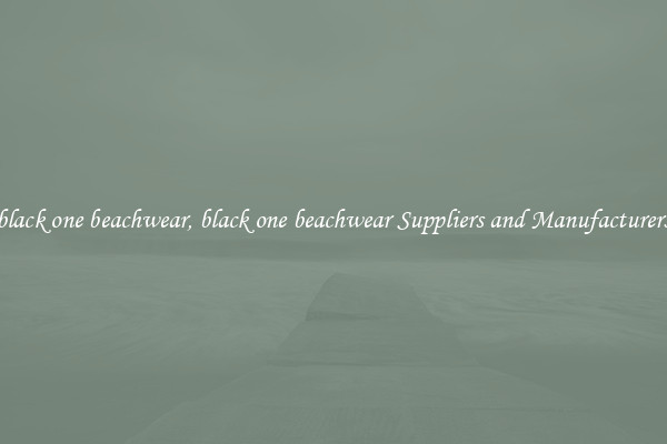 black one beachwear, black one beachwear Suppliers and Manufacturers
