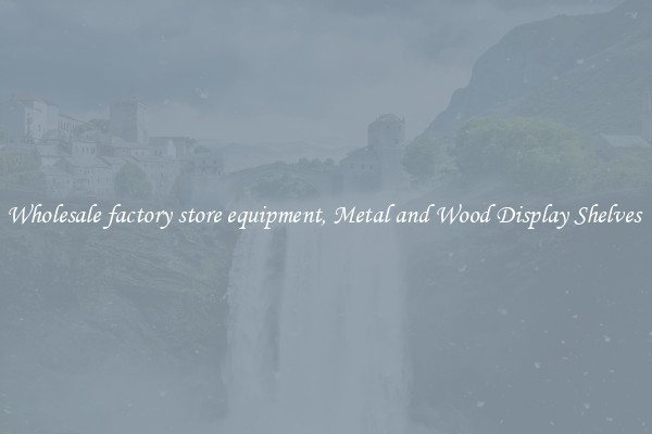 Wholesale factory store equipment, Metal and Wood Display Shelves 
