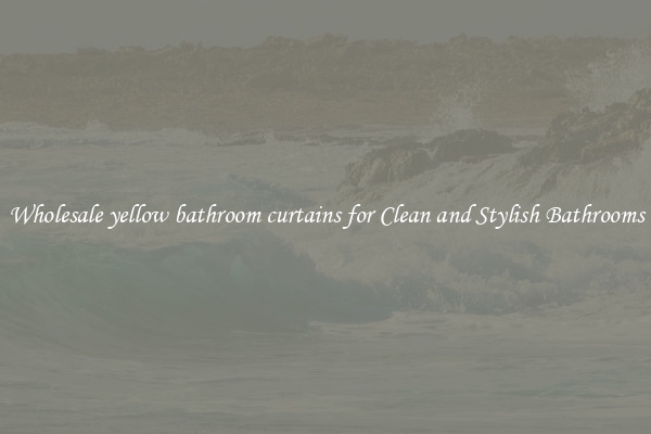 Wholesale yellow bathroom curtains for Clean and Stylish Bathrooms
