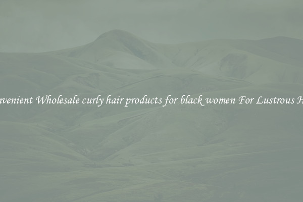 Convenient Wholesale curly hair products for black women For Lustrous Hair.